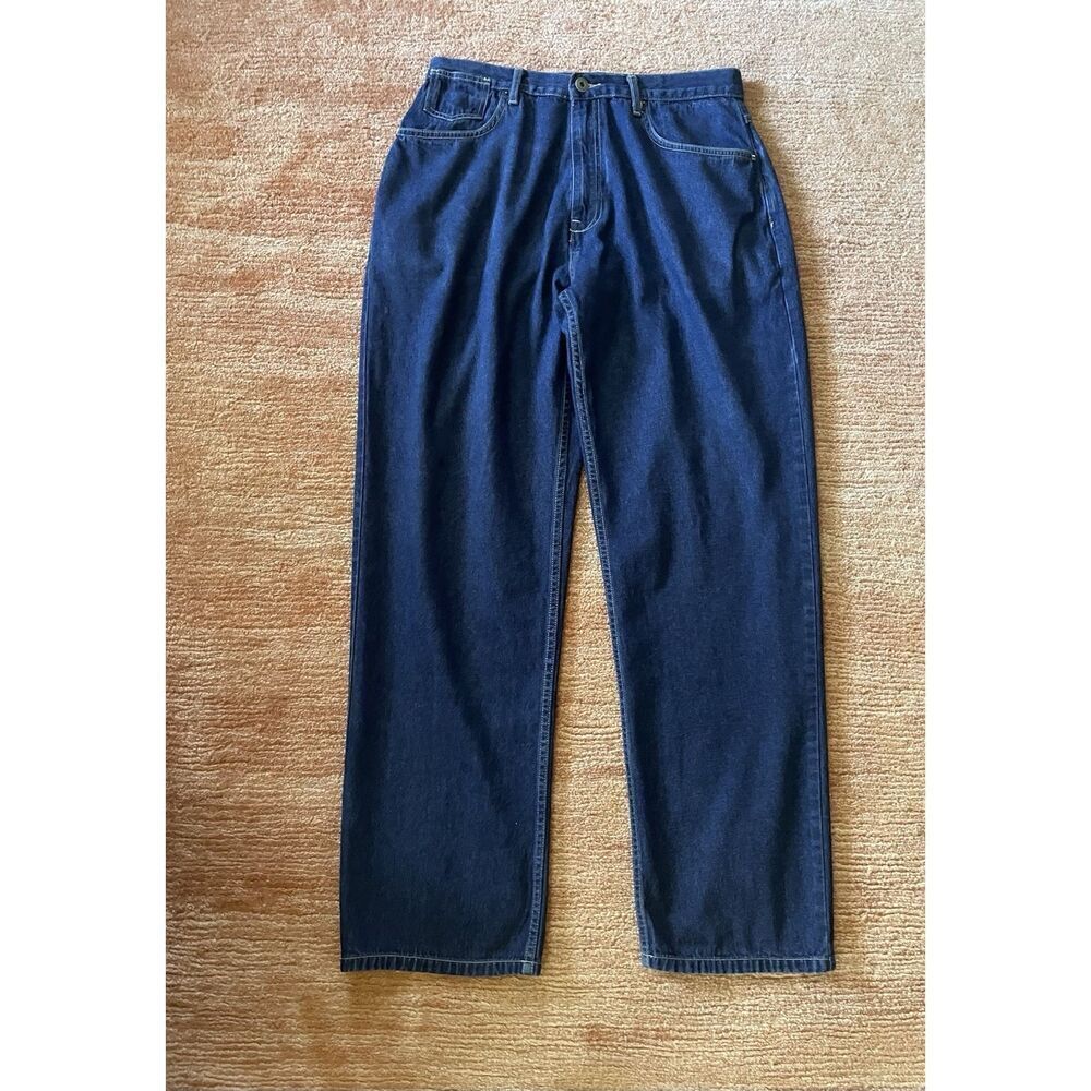Sean John baggy hip-hop jeans men’s 32 vintage high rise blue denim Y2K